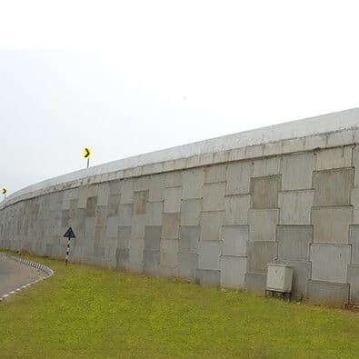 Embankment over soft soils using Uniaxial Geogrid
