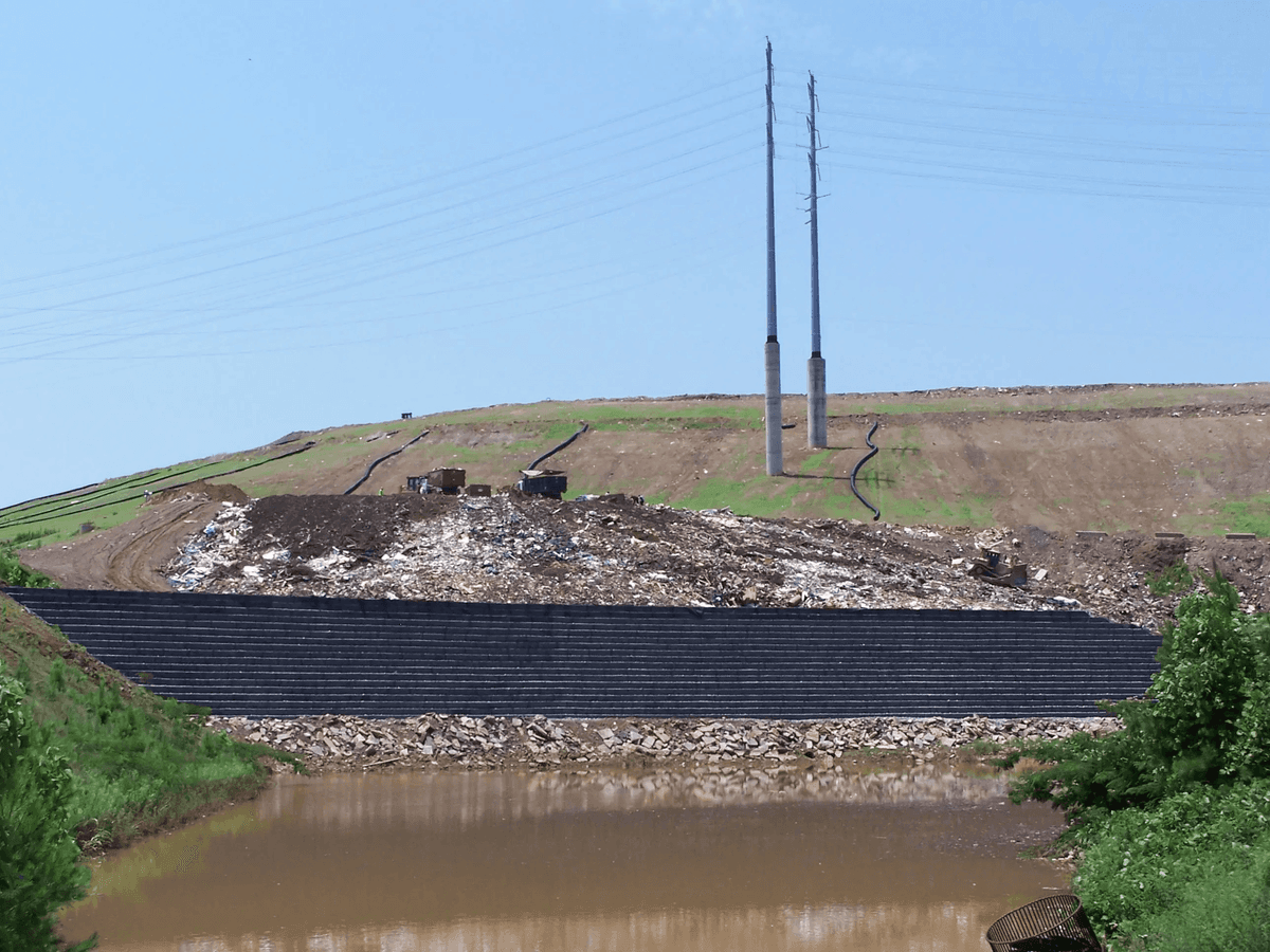 High-moisture or organic waste landfills