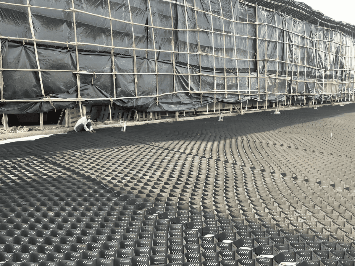 Geosynthetics infrastructure project